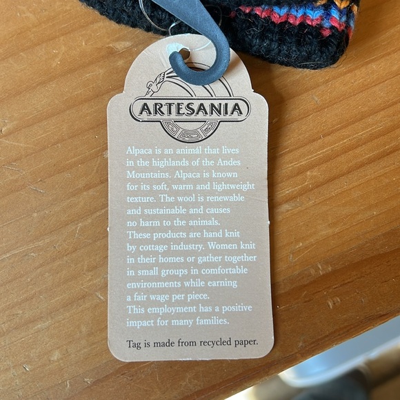 Alpaca Colorful Knit lined Fingerless Gloves gl305 - Picture 6 of 6